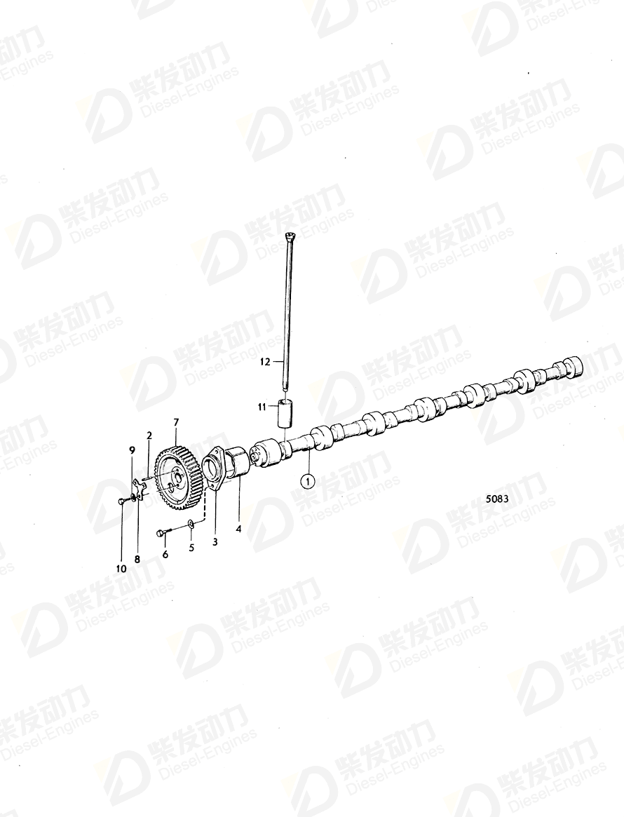 VOLVO Tappet 471037 Drawing